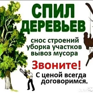 вывоз мусора, демонтаж,спил деревьев