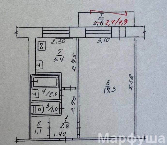 Фото Продам 1-комн квартиру в городе Луганск квартал Левченко