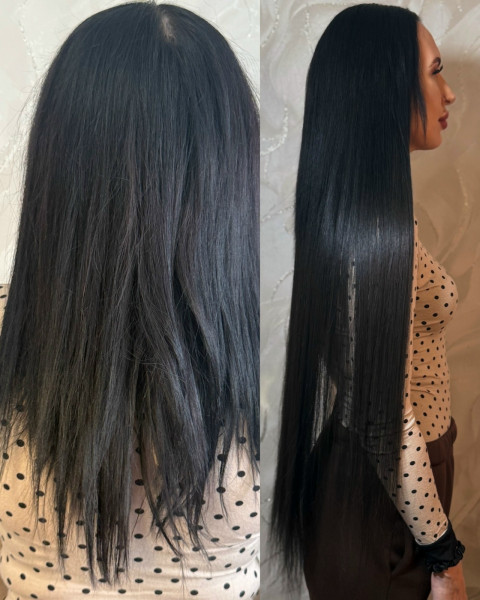 Фото Наращивание волос (биопротеин)