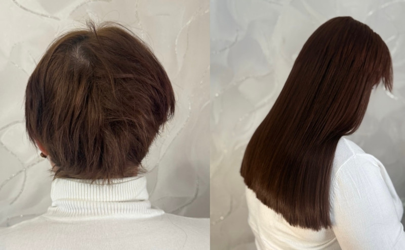 Наращивание волос (биопротеин)