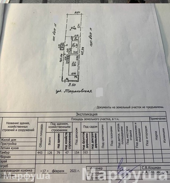 Продам дом ул. Тарасовская