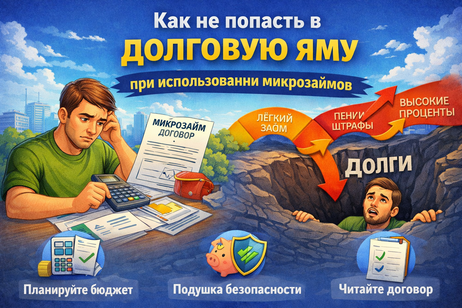 Как не попасть в долговую яму при использовании микрозаймов.