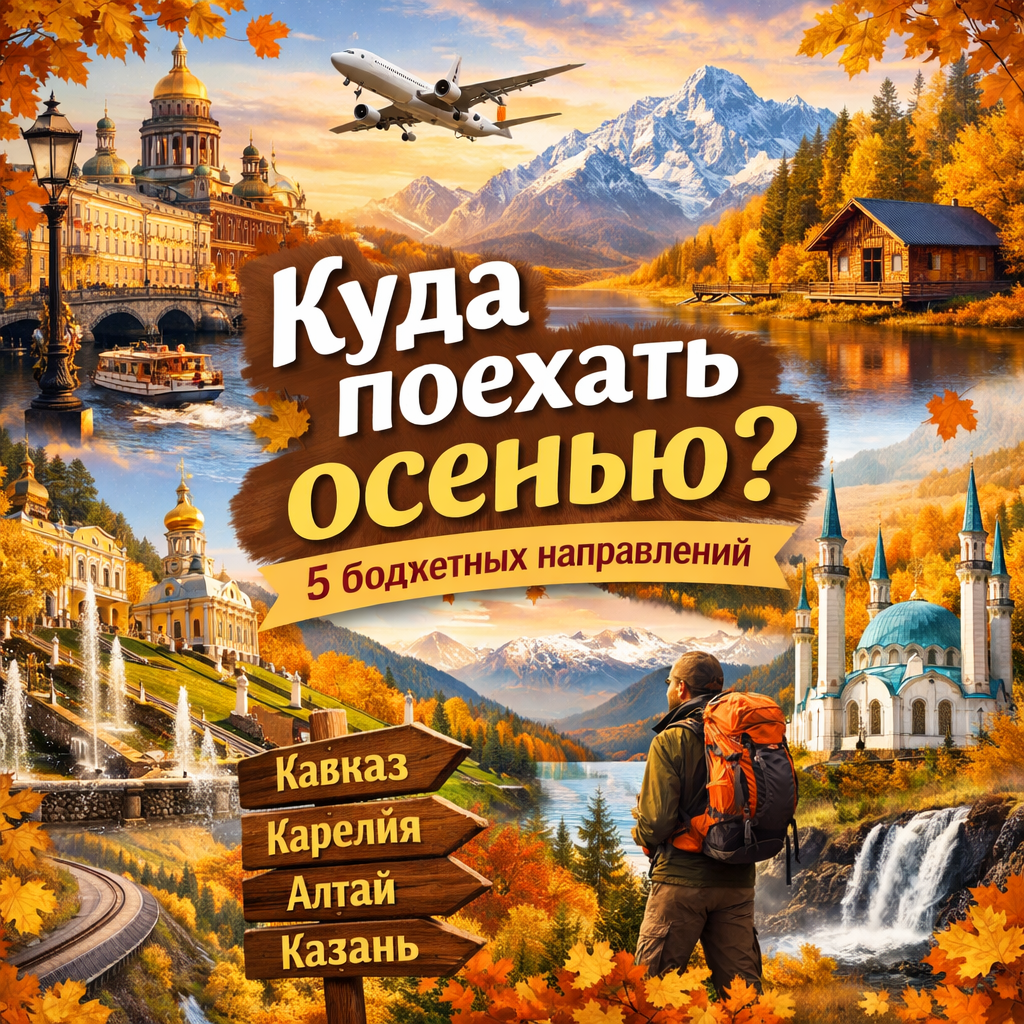 Куда поехать осенью: 5 бюджетных направлений.