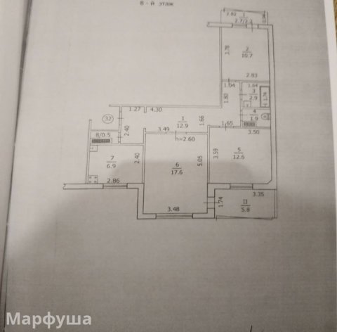 Продам 3-х комн квартиру в городе Луганск квартал Гагарина