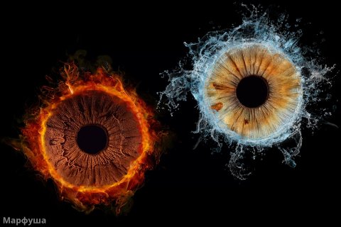 Фото радужки глаза в Луганске!