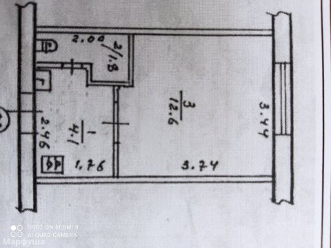 Продам 1 комнатную квартиру кв-л. Шевченко