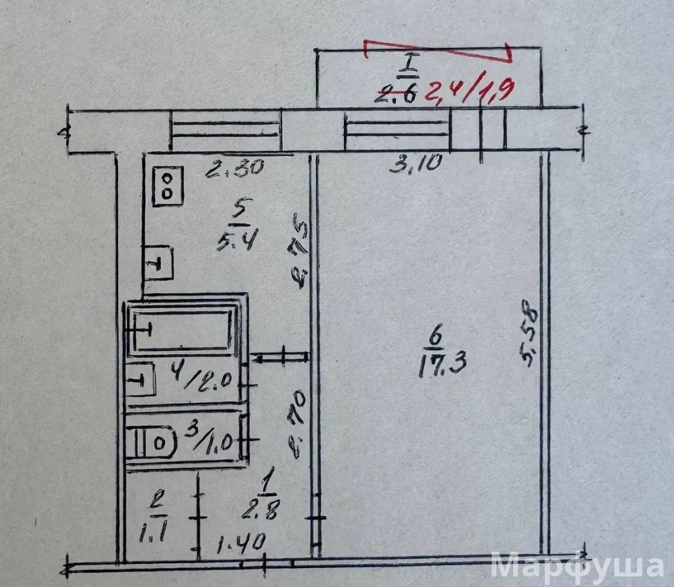 Продам 1-комн квартиру в городе Луганск квартал Левченко