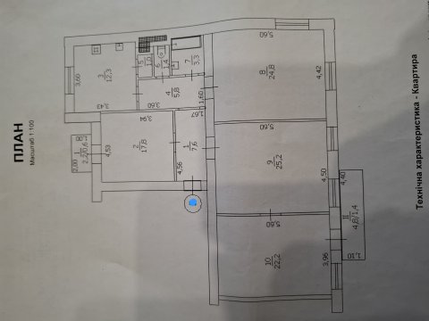 Продам 4 комнатную квартиру, сталинку с АО в центре Луганска