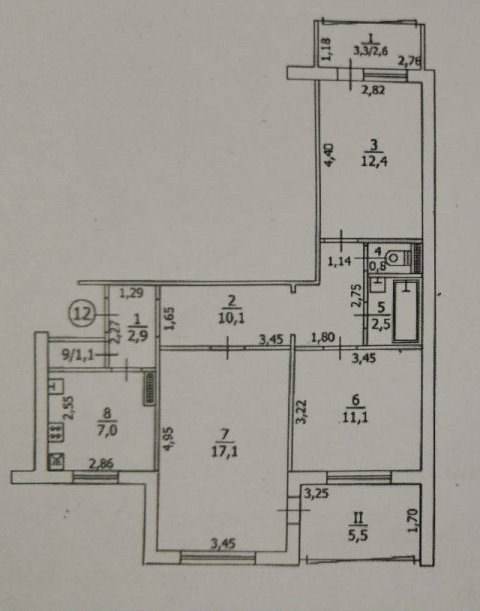 3-х комнатная квартира на кв. Степной с автономкой 10