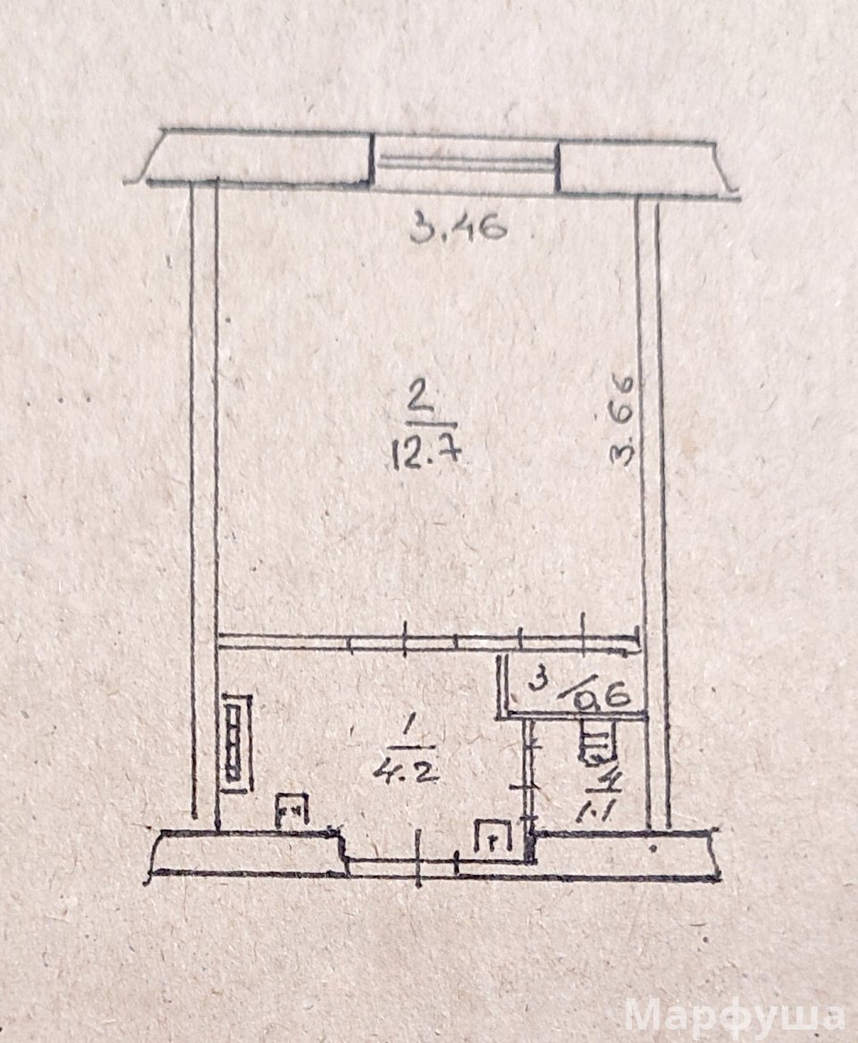 Продаю 1 комнатную квартиру в Луганске (городок ОР)